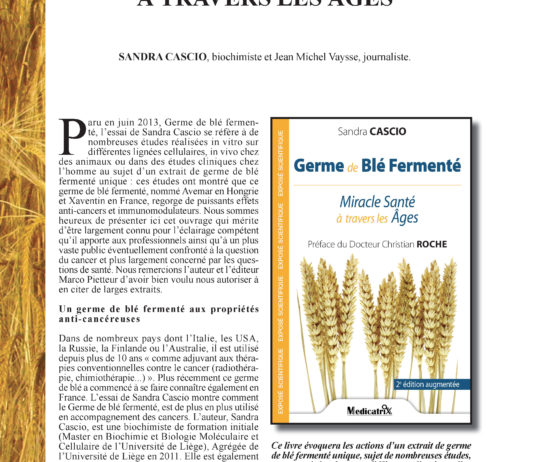 « Germe de blé fermenté » paru dans « Santé S&C »