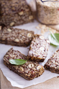 Healthy multigrain bread with oats, nuts and seeds