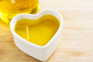 Heart full of healthy olive oil.