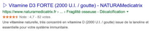 Achetez de la vitamine D3 sur NATURAMedicatrix