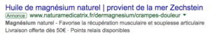 Huile de magnésium naturel