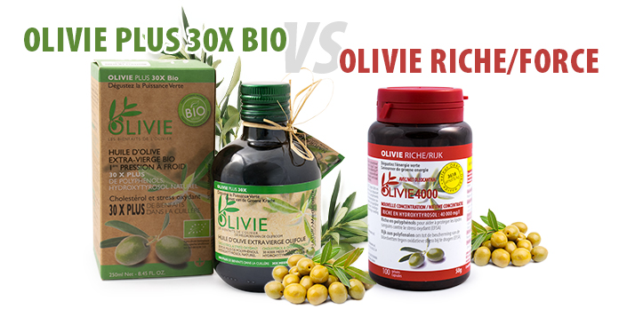 Quelles différences entre Olivie Plus 30x & Olivie Riche?