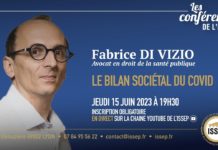 « Le bilan sociétal du Covid » Conférence de Fabrice Di Vizio à l’ISSEP